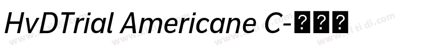 HvDTrial Americane C字体转换